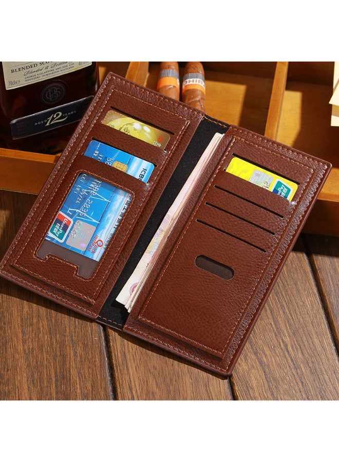 JOLLY - Solid Bi Fold Wallet Brown - Image 1