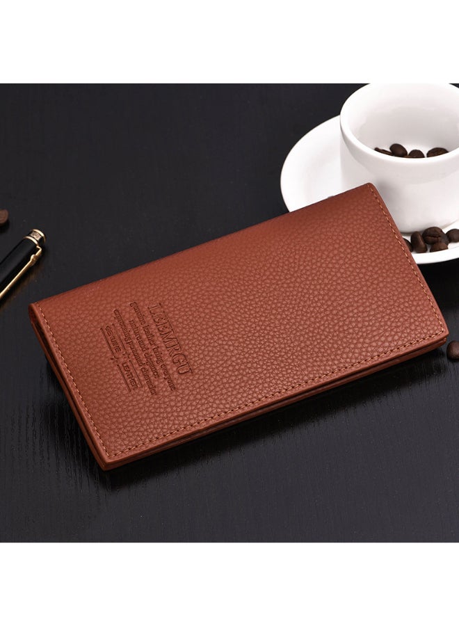 JOLLY - Solid Bi Fold Wallet Brown - Image 1