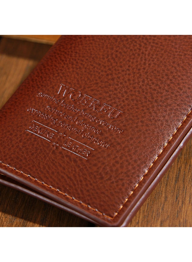 JOLLY - Solid Bi Fold Wallet Brown - Image 1