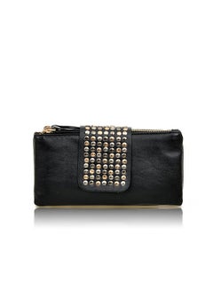 JOLLY Solid Revet Zip Wallet Black  - Image 3