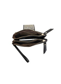 JOLLY Solid Revet Zip Wallet Black  - Image 4