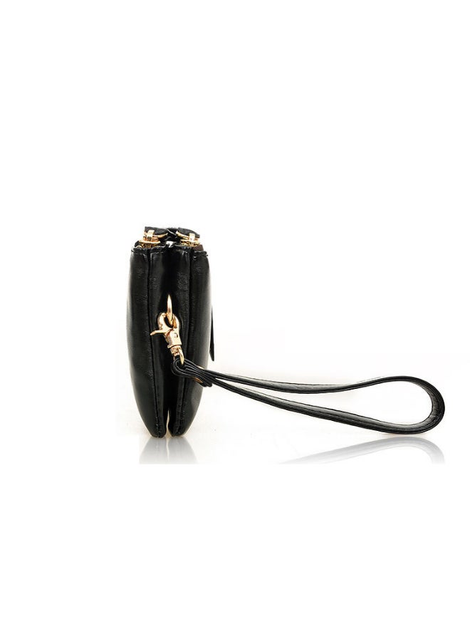 JOLLY Solid Revet Zip Wallet Black  - Image 5
