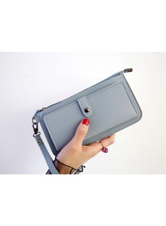 JOLLY Solid Zip Wallet Blue  - Image 2