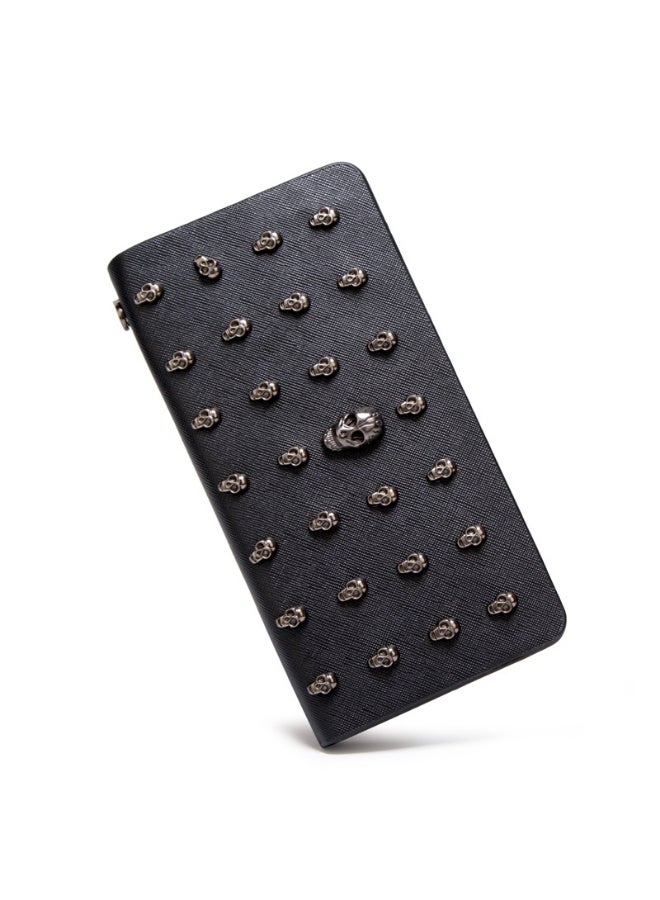 JOLLY Skull Studed Zip Wallet Black  - Image 5
