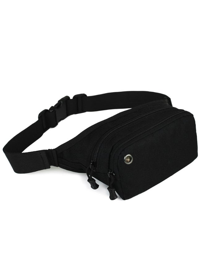 JOLLY Solid Chest Waistpack Belt Shoulder Bag Black  - Image 1