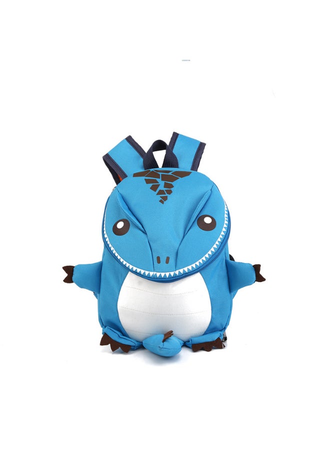 JOLLY Dinosaur Cartoon School Backpack Blue/White - Image 1