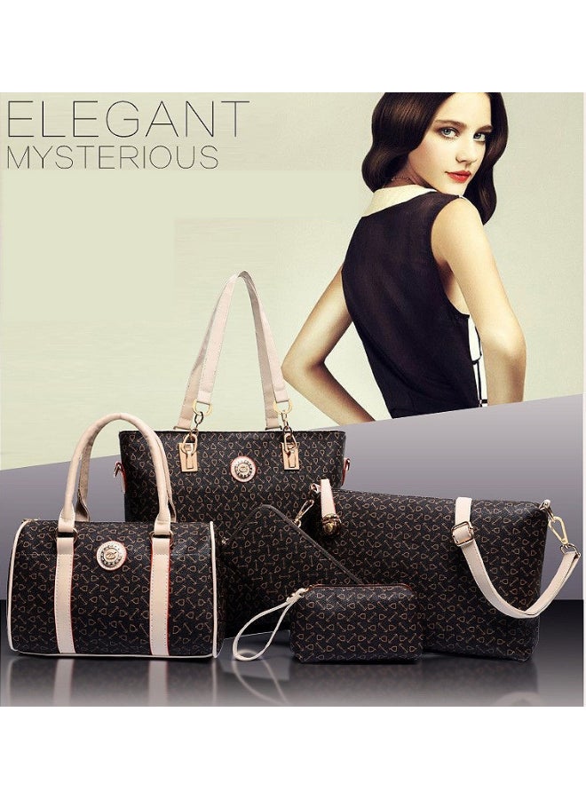 JOLLY - 6 Pack Printed Shoulder Bag Set Multicolour - Image 1