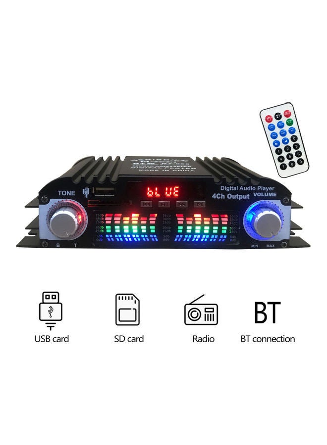 USB Mini Digital Display Power Amplifier BT-998 Black  - Image 3