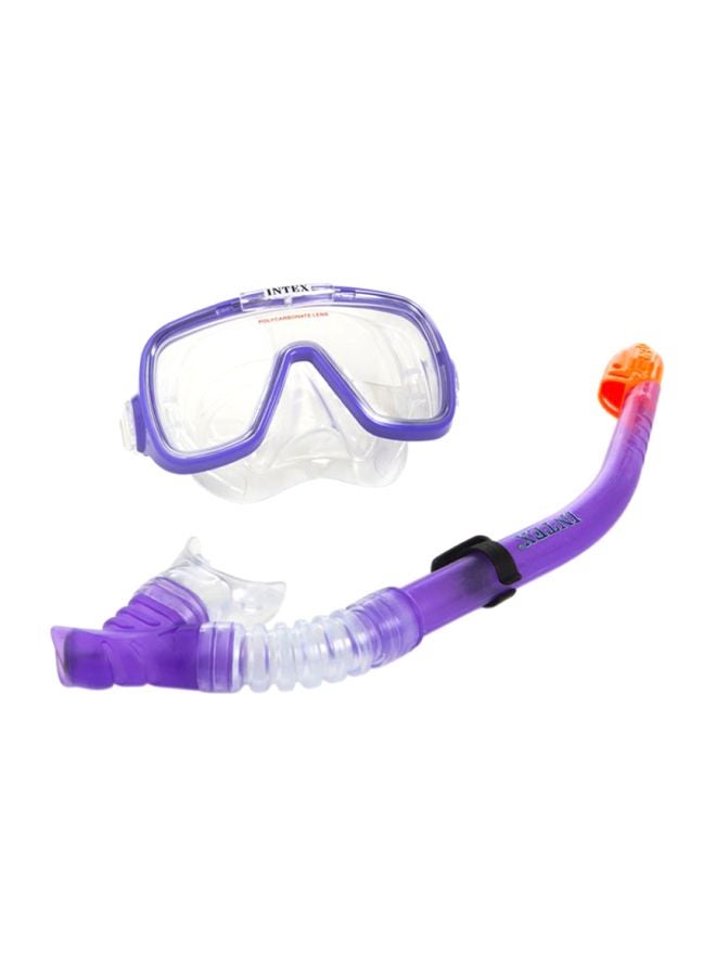 انتكس مجموعة قناع غطس وأنبوب تنفس ويف رايدر طراز 55950 - Image 1