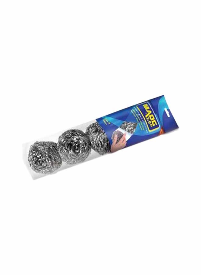 Maog 5-Piece Stainless Steel Scrubber Silver