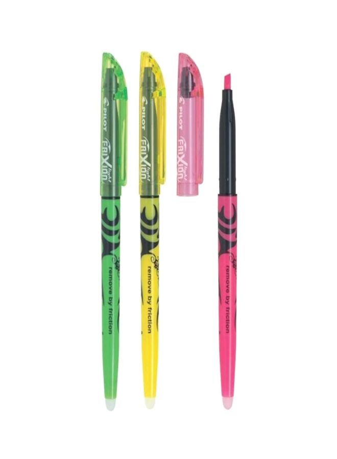 بايلوت طقم أقلام هايلايتر فريكسيون من 3 قطع أحمر/ أصفر/أخضر - Image 1