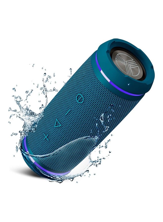Premium Bluetooth Portable Speaker Blue - Image 1