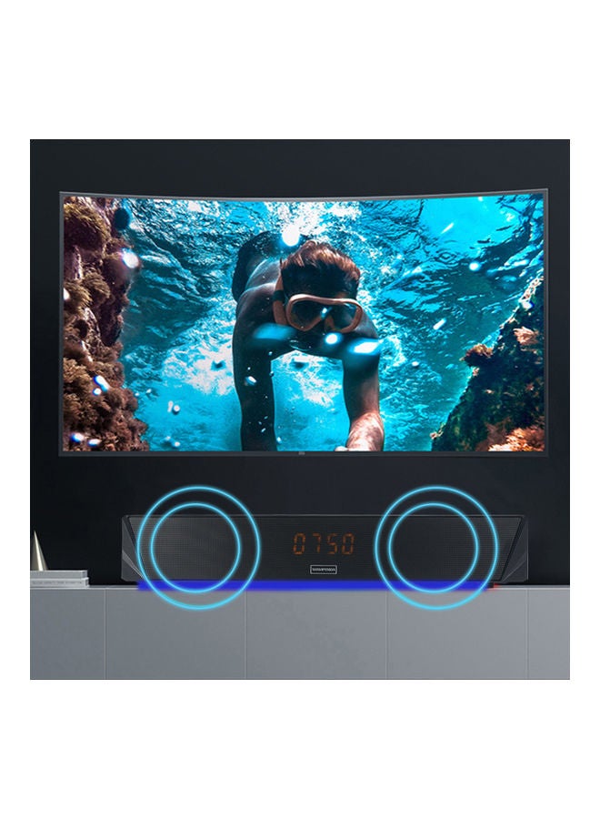 Clock Desktop Wireless Bluetooth 5.0 Soundbar L7-B Black  - Image 5