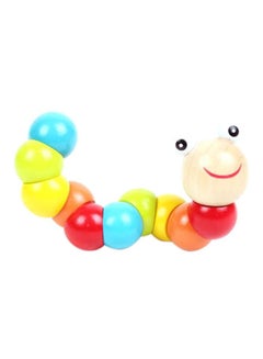Sharpdo Wooden Caterpillar Toy 17X3.5cm  - Image 3