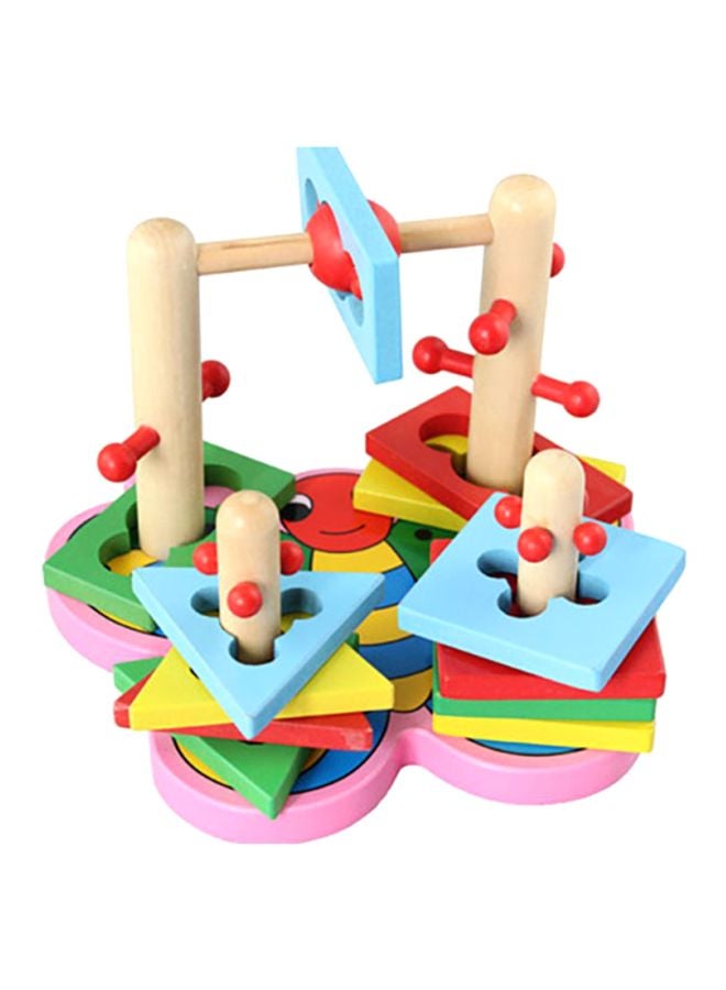 Sharpdo - Wooden Geometric Shape Sorting Puzzle Board 10x10x10cm - Image 1