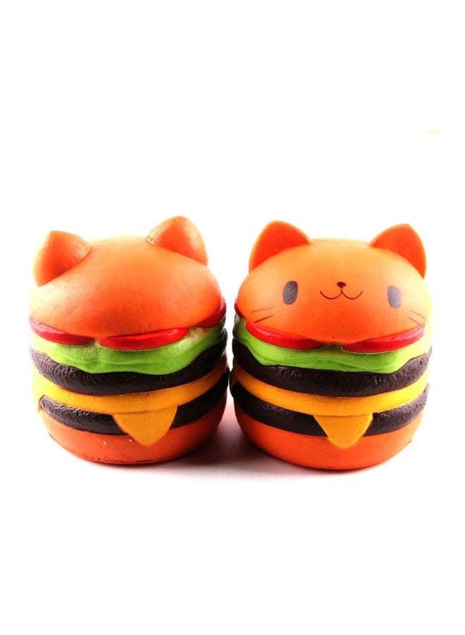 بيوينتي لعبة إسفنجية بتصميم برجر على شكل قطة 10x5x5سم - Image 2