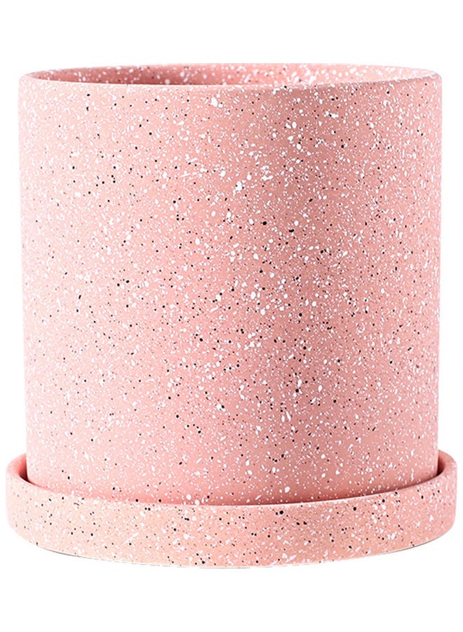 Medium Straight Tube Painted Ceramic Flowerpot Pink 14x14x14cm - v1614700453/N44864912A_1