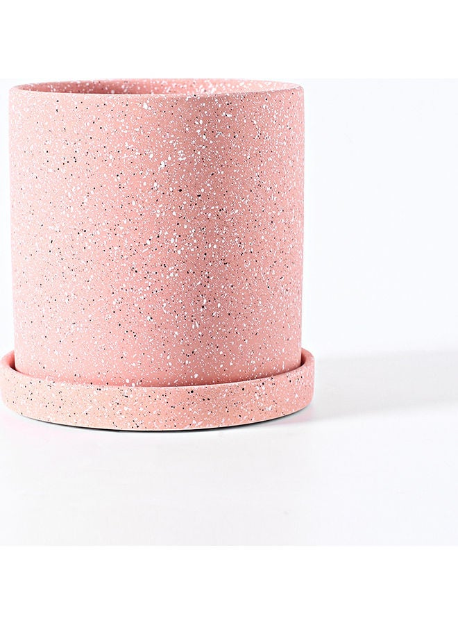 Medium Straight Tube Painted Ceramic Flowerpot Pink 14x14x14cm - v1614700453/N44864912A_7