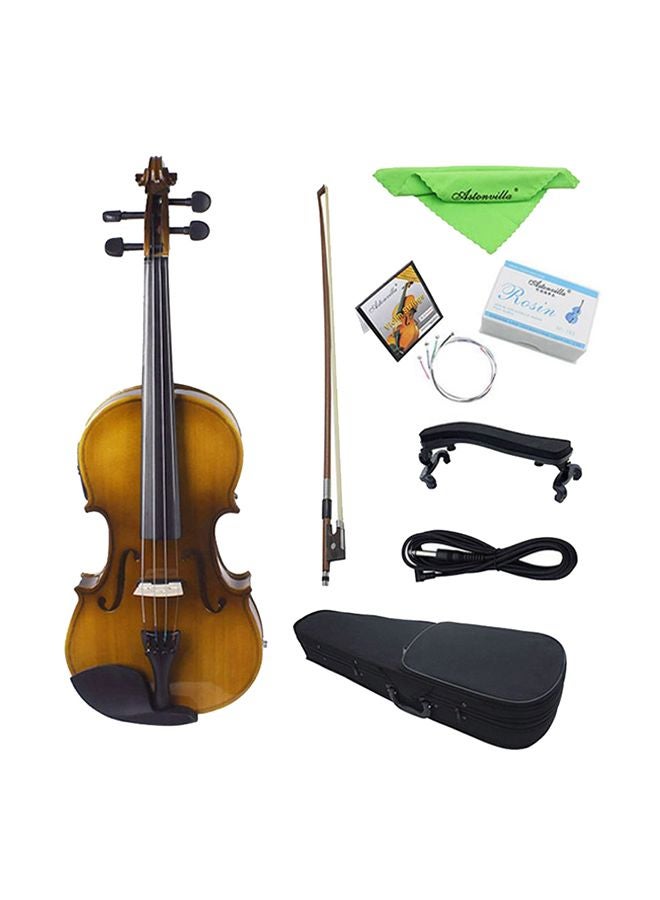 ammoon - Acoustic EQ Electric Violin With Bow Hard Case - Image 1