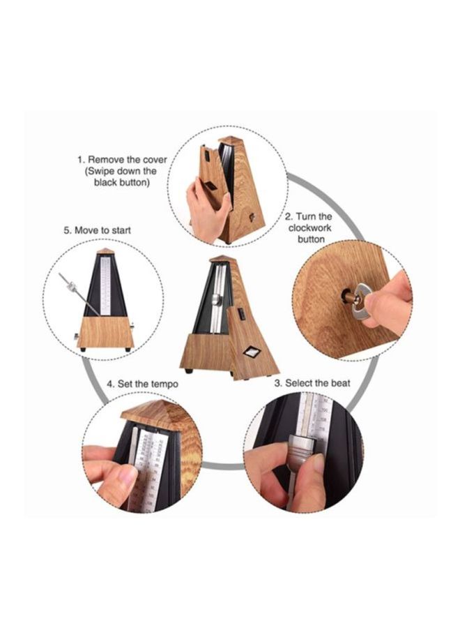 ammoon Pyramid Mechanical Metronome For Musical Instruments - Image 3