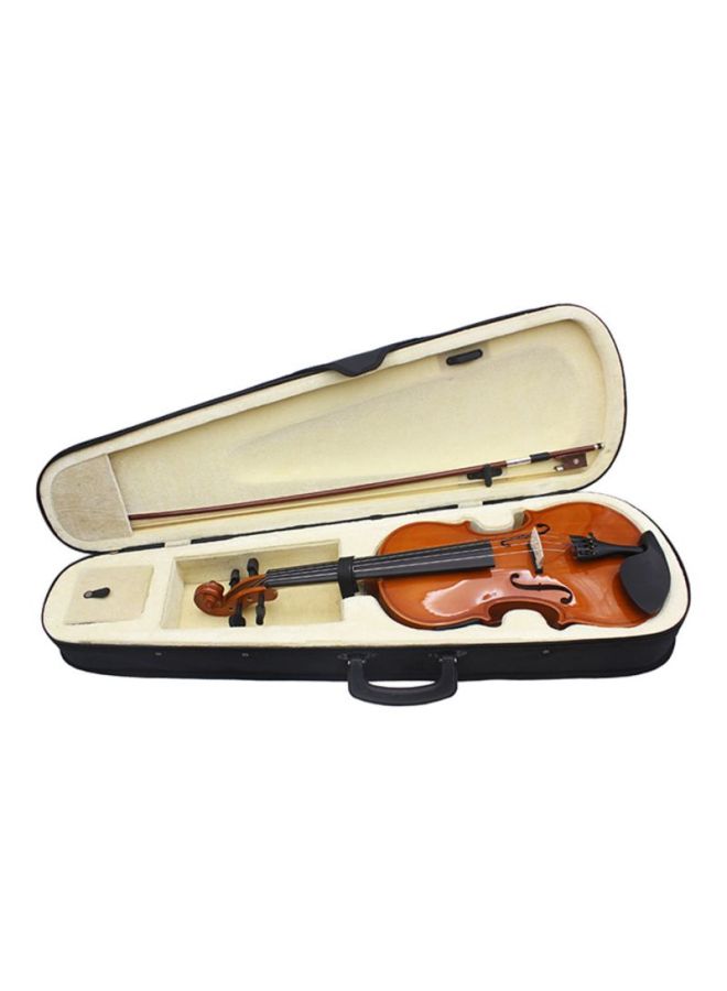 ammoon - Natural Acoustic EQ Violin With Hard Case - Image 1