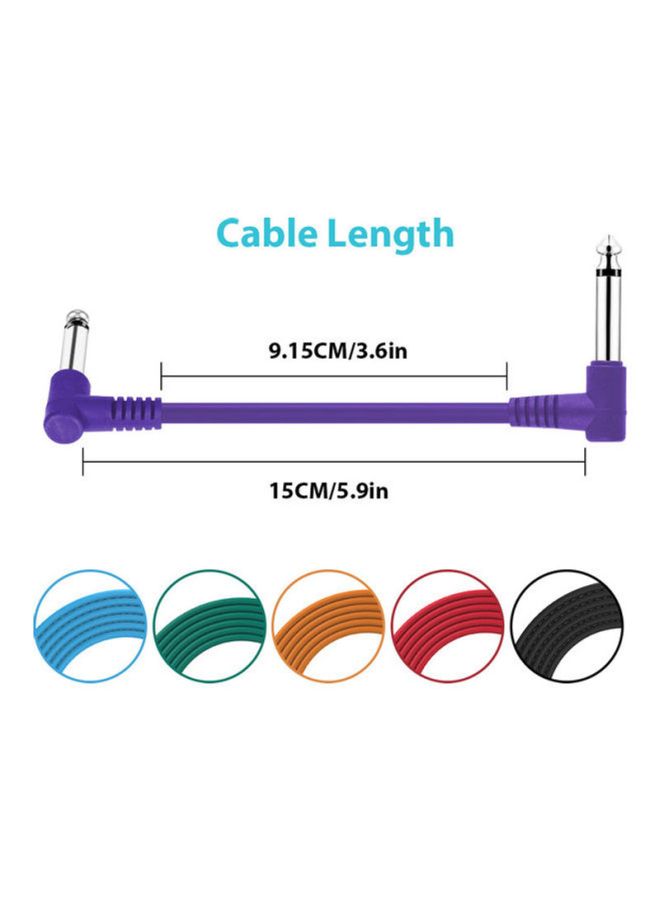 أمون مجموعة من 6 كابلات دواسة تأثيرات الجيتار - Image 3