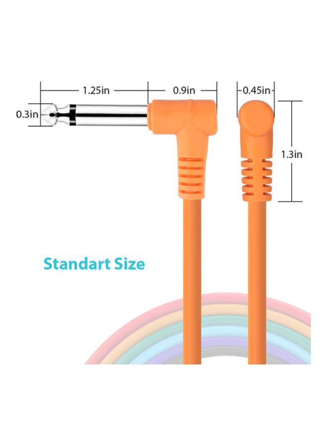 أمون مجموعة من 6 كابلات دواسة تأثيرات الجيتار - Image 5