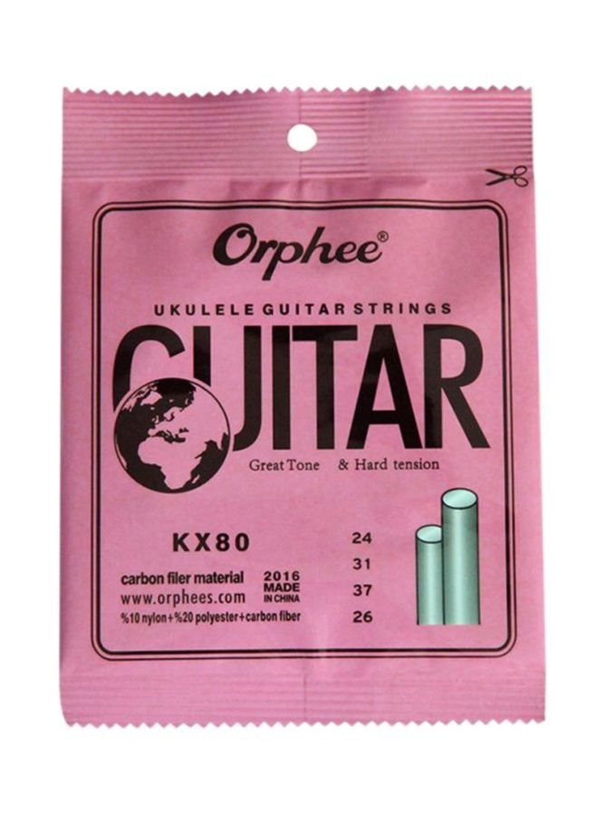 4-Piece Orphee KX80 Ukelele Replacement Strings
