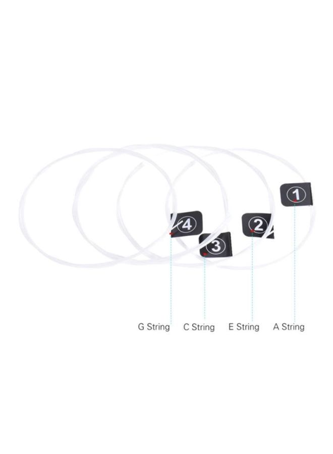 4-Piece Orphee KX80 Ukelele Replacement Strings