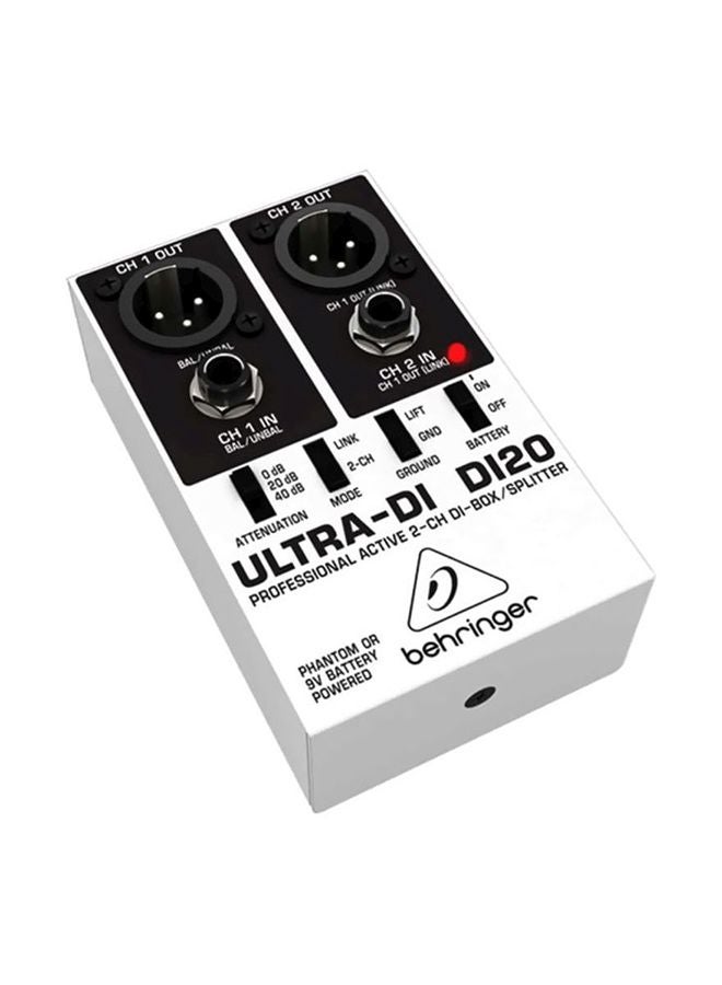 behringer Ultra-DI DI20 Professional Active 2-Channel Splitter - Image 1