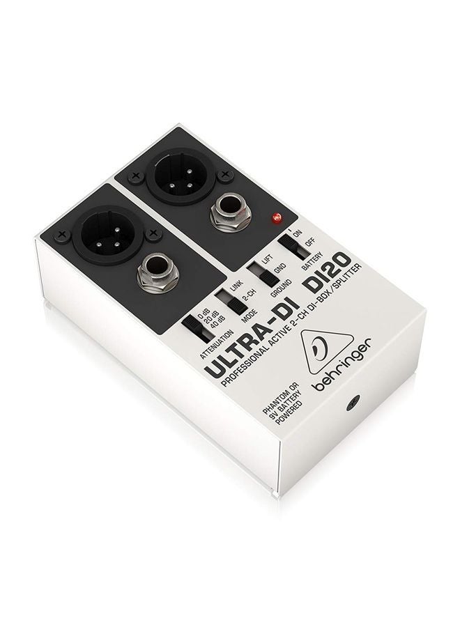 behringer Ultra-DI DI20 Professional Active 2-Channel Splitter - Image 3