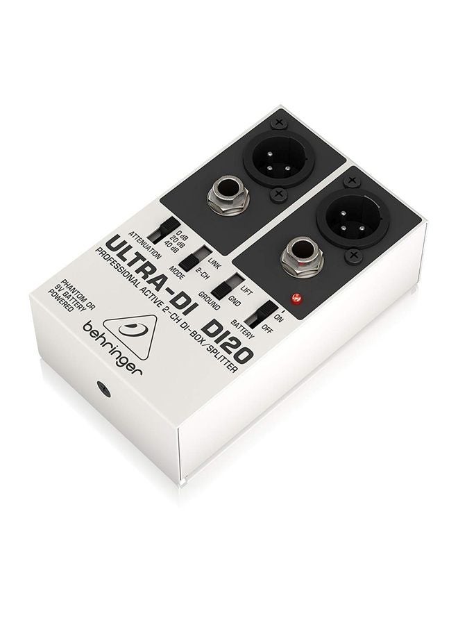 behringer Ultra-DI DI20 Professional Active 2-Channel Splitter - Image 4