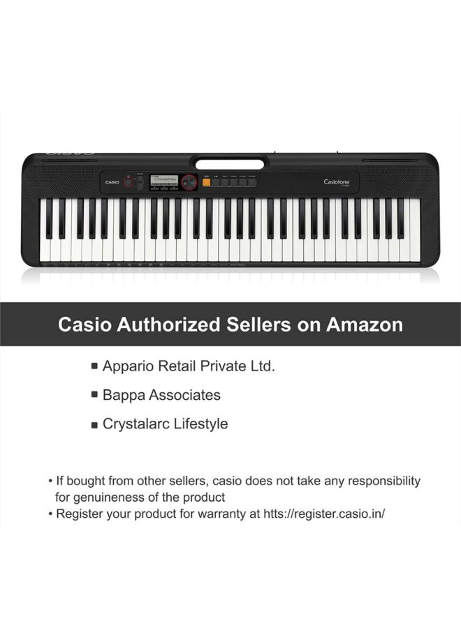 CASIO - 61-Key Portable Keyboard CT-S200BKC2 - Image 1