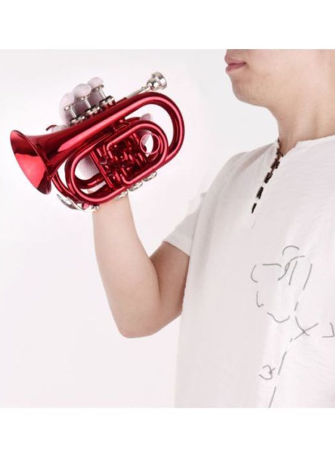 Muslady Pocket Trumpet Wind Instrument With Accessories Set  - Image 5