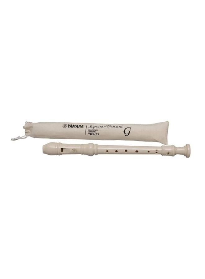 YAMAHA - YRS-23 Soprano Recorder C Tune Flute White - Image 1