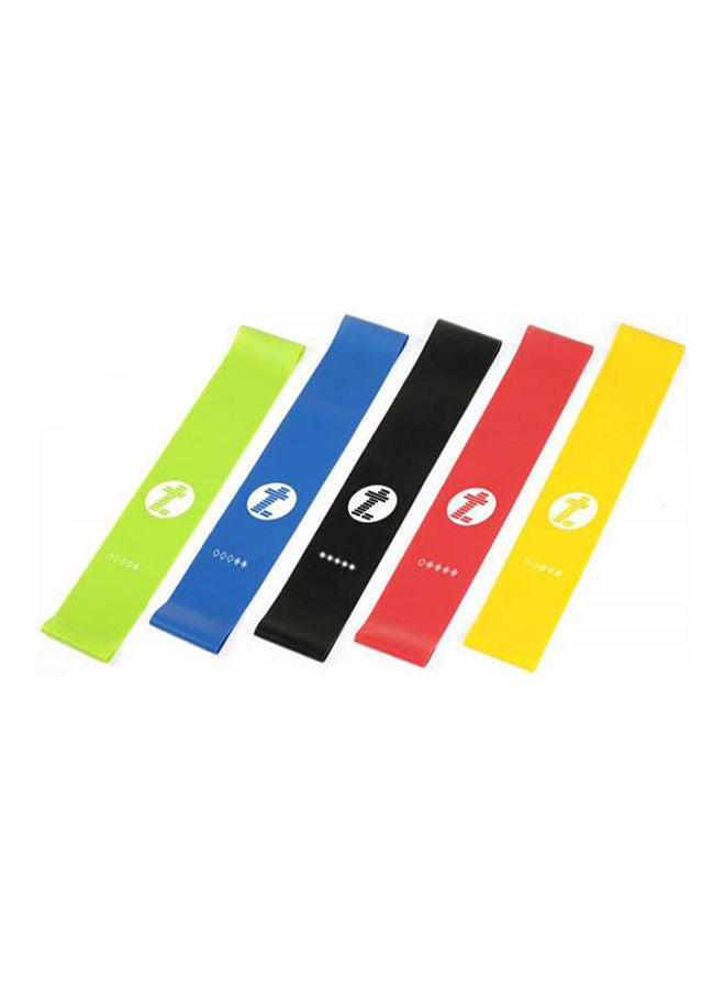 Generic Resistance Loop Exercise Bands Fitness Bands 5X Power Body Band Workout For Yoga Rehab Crossfit Strength Training Pilates Calisthenics With 5 Pieces 12X2inch  - Image 1
