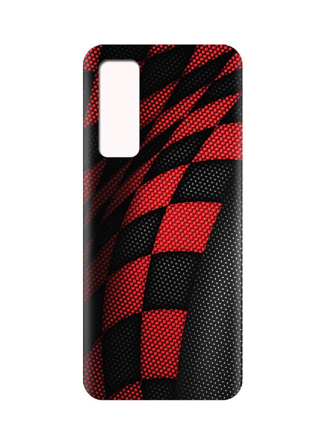 AMC DESIGN Protective Case Cover For Vivo V20 SE Black / Red - Image 2