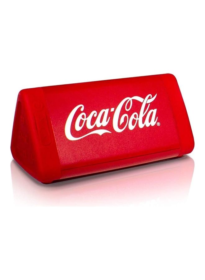 Enhanced Stereo IPX5 Splashproof Bluetooth Speaker Red/White - Image 1