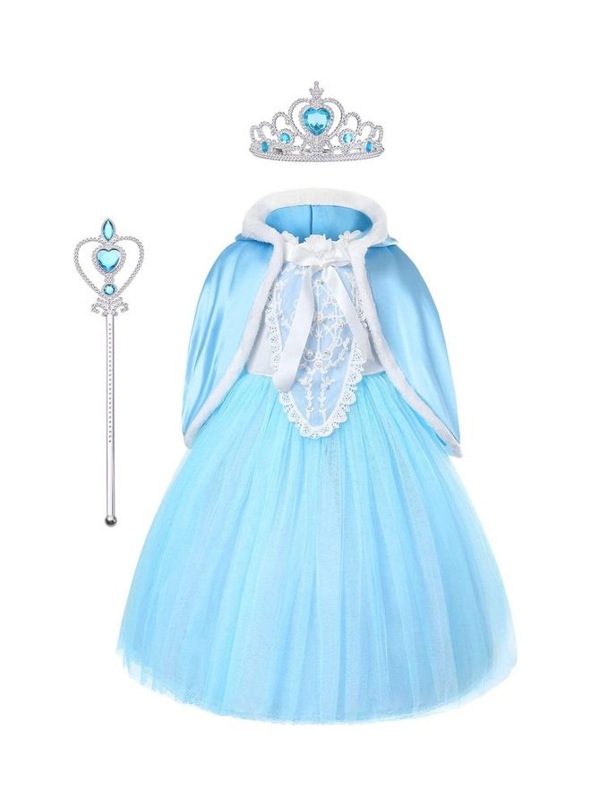 Fairy Tale Princess Costume With Accessory Set 140cm - v1614705384/N44858294A_1