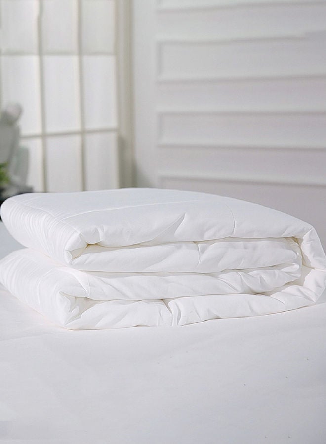 Queen Size Quilted Down Duvet Insert Cotton White