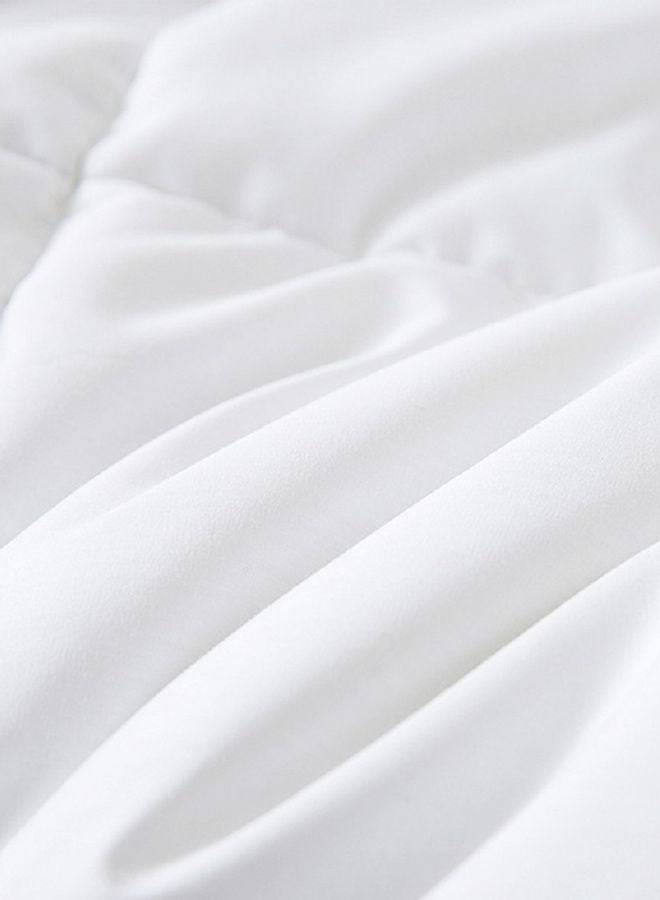Queen Size Quilted Down Duvet Insert Cotton White