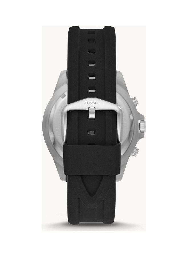 FOSSIL Men's Wrist Watch Water Resistant Round Silicone Analog Fs5624 - 44 mm - Black  - Image 2