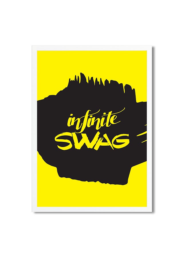 Foam Art Printed Poster Yellow/Black 