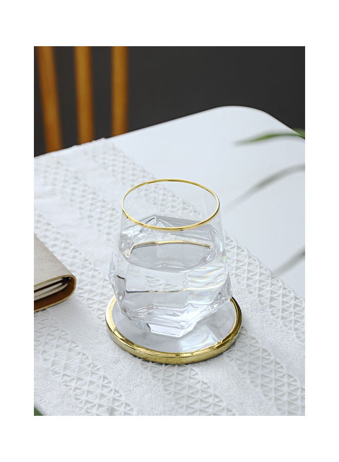 Shuer Creative Hexagonal Diamond Glass Clear 9.2x9.3x6.6cm - Image 2