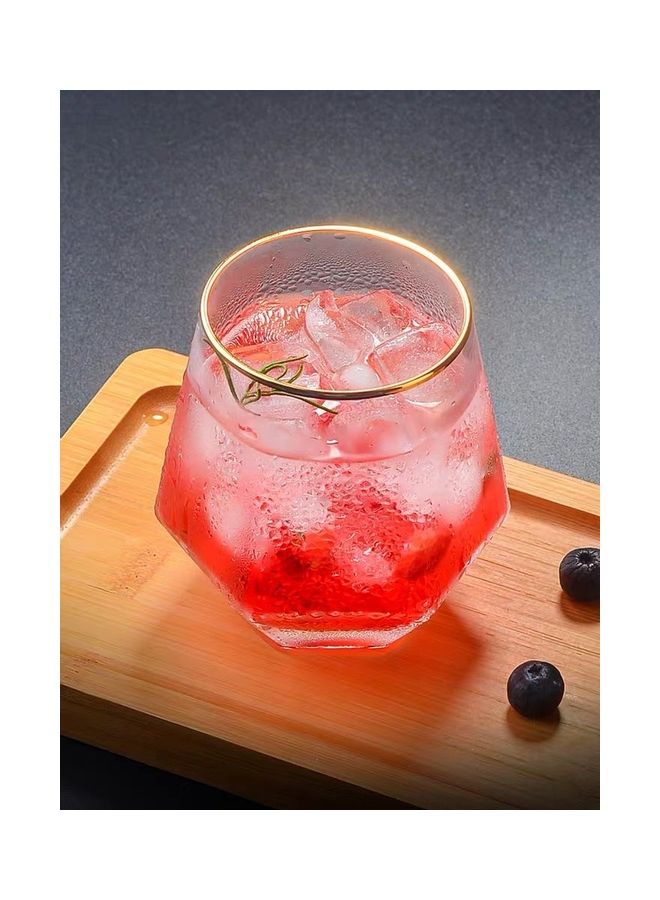 Shuer Creative Hexagonal Diamond Glass Clear 9.2x9.3x6.6cm - Image 3