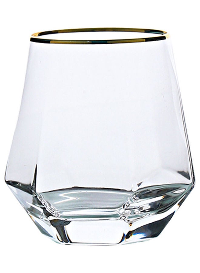 Shuer Creative Hexagonal Diamond Glass Clear 9.2x9.3x6.6cm - Image 1