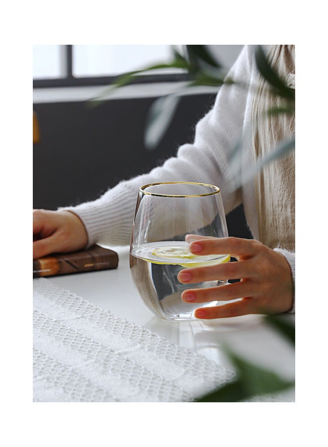 Shuer Phnom Penh Egg Glass Water Cup Clear 6.8x12.3cm - Image 3