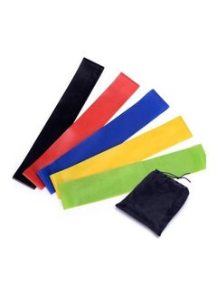 Kanteen Store 5 Color Body Building Yoga Stretch Bands Fitness Resistance Belt Fitness Rubber Band Elastic Exercise Straps Indoor Sport Gym Pull Up For Fit Body Building Exercise  - Image 3