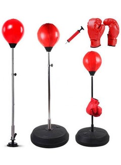 Boxing Stand Set Anti Stress Fitness Punching Ball Adjustable Height Stand With Boxing Gloves Inflation Pump