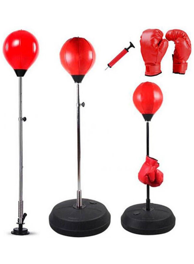 Generic - Boxing Stand Set Anti Stress Fitness Punching Ball Adjustable Height Stand With Boxing Gloves Inflation Pump - Image 1
